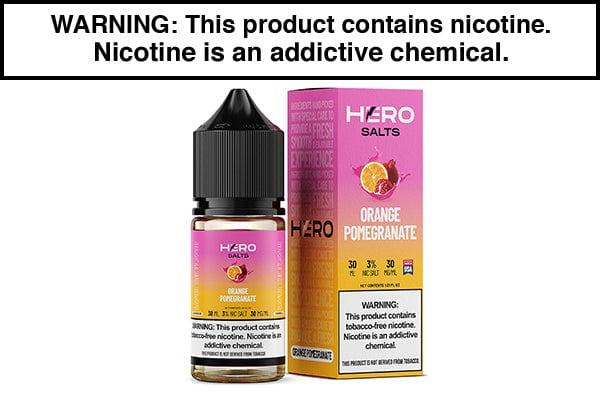 ORANGE POMEGRANATE BY HERO SALTS 30ML - Vapejuices