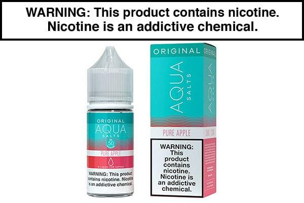PURE APPLE BY AQUA SALT 30ML - Vapejuices