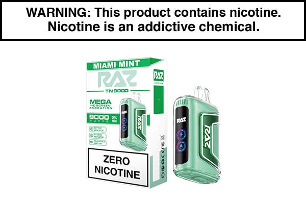 RAZ TN9000 Zero Disposable Vape 9000 Puffs - $6.25 - Vapejuices