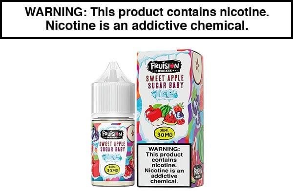 SWEET APPLE SUGAR BABY ICE BY FRUISION SALTS 30ML - Vapejuices