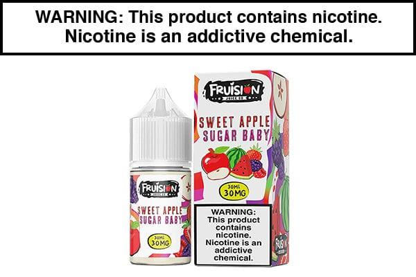 SWEET APPLE SUGAR BABY BY FRUISION SALTS 30ML - Vapejuices