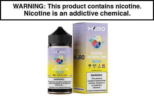 BLUEBERRY RASPBERRY LEMON FREEZE BY HERO 100ML - Vapejuices