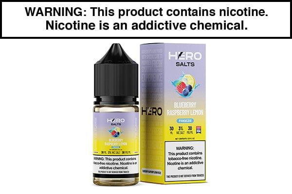 BLUEBERRY RASPBERY LEMON FREEZE BY HERO SALTS 30ML - Vapejuices