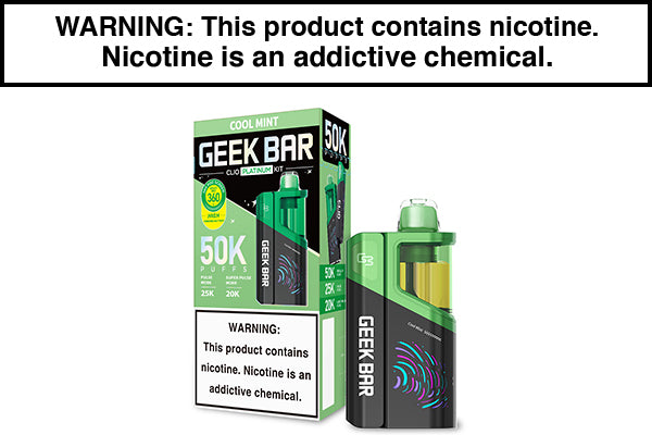 GEEK BAR CLIO PLATINUM DISPOSABLE VAPE KIT 50,000 PUFFS - $10 - Vapejuices