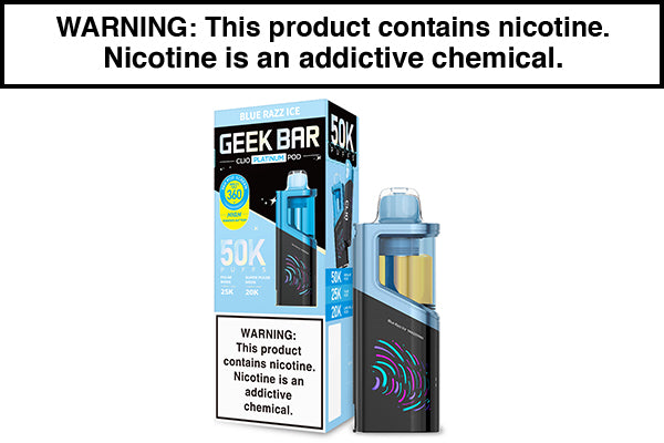 GEEK BAR CLIO PLATINUM DISPOSABLE VAPE PODS 50,000 PUFFS - $8.5 - Vapejuices