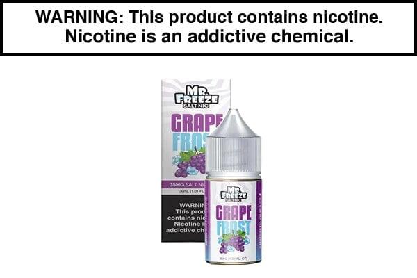GRAPE FROST BY MR. FREEZE SALTS 30ML - Vapejuices