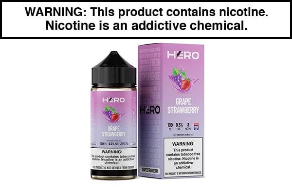 GRAPE STRAWBERRY BY HERO 100ML - Vapejuices