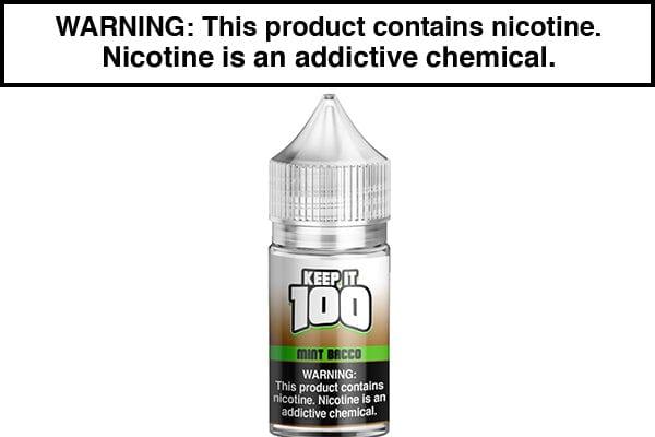 MINT BACCO BY KEEP IT 100 SALT 30ML - Vapejuices