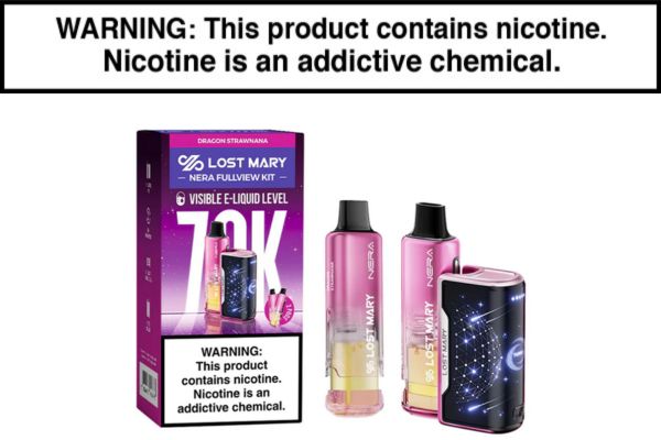 LOST MARY NERA FULLVIEW 70K DISPOSABLE FULL KIT  | $8.5 - Vapejuices