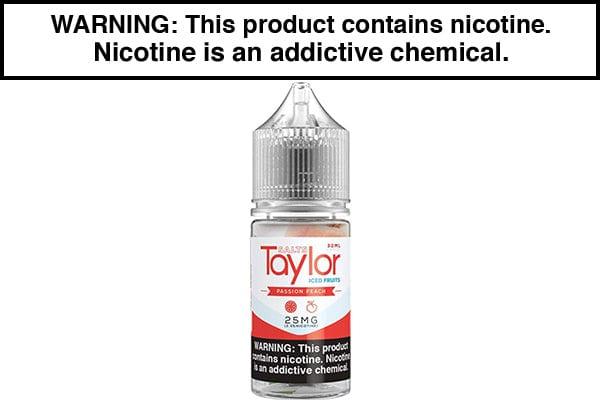 PASSION PEACH ICED BY TAYLOR SALTS 30ML - Vapejuices