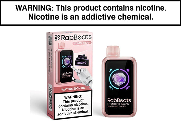 RABBEATS RC10000 TOUCH DISPOSABLE VAPE - 10,000 PUFFS Watermelon BG