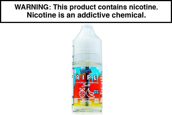 STRAW NANNERS ICE BY VAPE 100 RIPE SALTS 30ML - Vapejuices