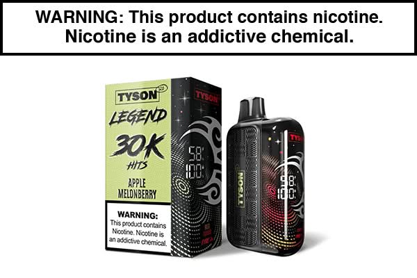 TYSON 2.0 LEGEND 30K DISPOSABLE VAPE - $8.25 - Vapejuices
