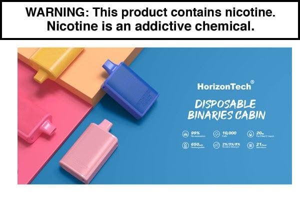 HorizonTech Binaries Cabin 10,000 Puff Disposable Vape - $6.1 - Vapejuices