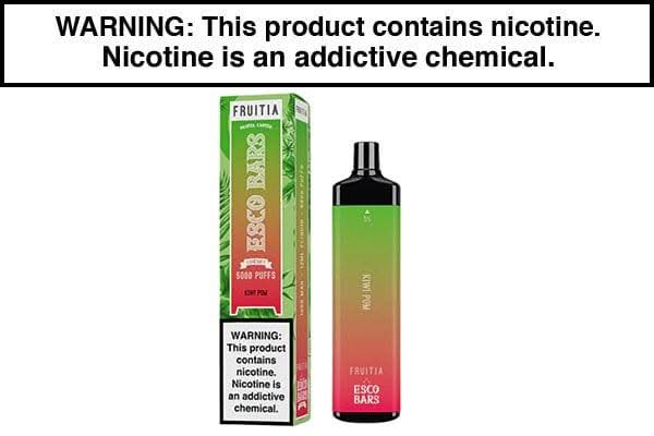 Fruitia X ESCO Bars Mega 5000 Puff Disposable - $6.75 - Vapejuices