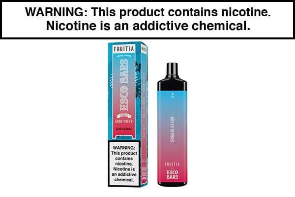 Fruitia X ESCO Bars Mega 5000 Puff Disposable - $6.75 - Vapejuices