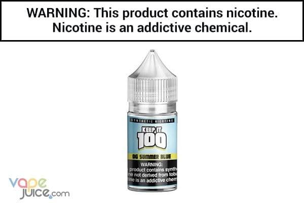 OG SUMMER BLUE BY KEEP IT 100 SALT 30ML - Vapejuices